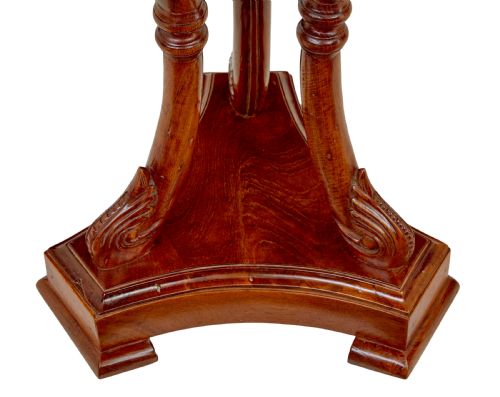 EARLY 20TH CENTURY CARVED TEAK SIDE TABLE - ADDITIONAL PHOTO 4