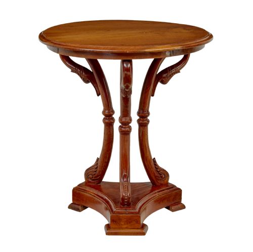EARLY 20TH CENTURY CARVED TEAK SIDE TABLE - ADDITIONAL PHOTO 5