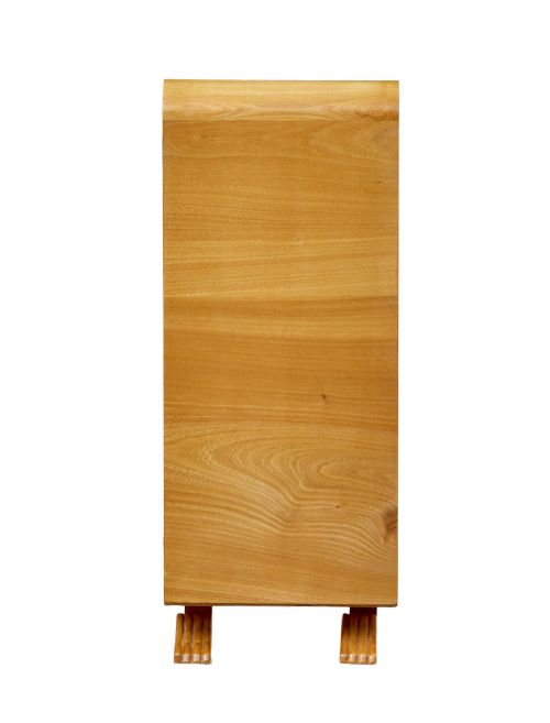 SCANDINAVIAN BURR ELM ART DECO LOW OPEN BOOKCASE - ADDITIONAL PHOTO 5