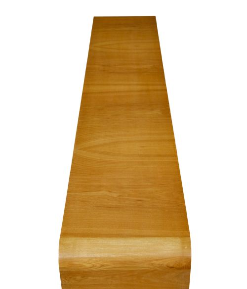 SCANDINAVIAN BURR ELM ART DECO LOW OPEN BOOKCASE - ADDITIONAL PHOTO 6