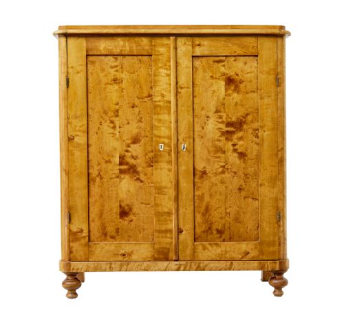 19TH CENTURY SWEDISH BIRCH FITTED CUPBOARD - ADDITIONAL PHOTO 1