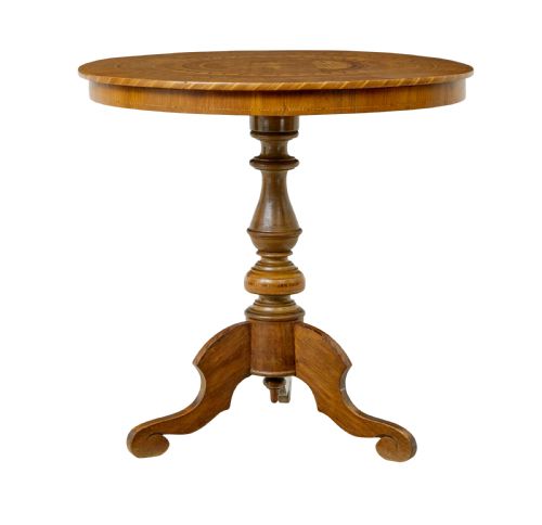 19TH CENTURY INLAID WALNUT SORRENTO TABLE - ADDITIONAL PHOTO 1