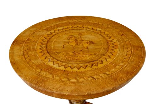 19TH CENTURY INLAID WALNUT SORRENTO TABLE - ADDITIONAL PHOTO 3
