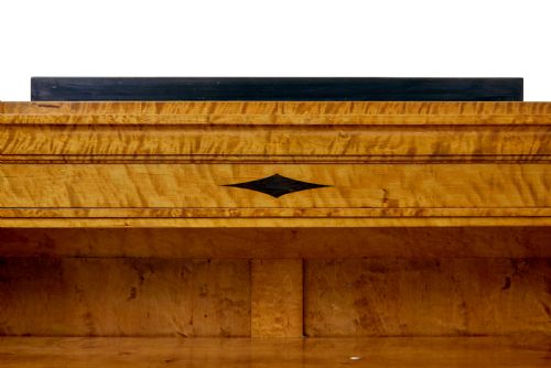 EARLY 20TH CENTURY EMPIRE REVIVAL SWEDISH BIRCH BOOKCASE - ADDITIONAL PHOTO 5
