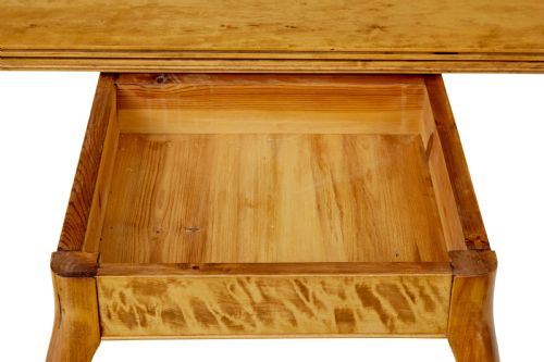 19TH CENTURY ROCOCO REVIVAL SWEDISH BIRCH TEA TABLE - ADDITIONAL PHOTO 9