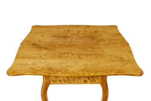 19TH CENTURY ROCOCO REVIVAL SWEDISH BIRCH TEA TABLE - ADDITIONAL PHOTO 10