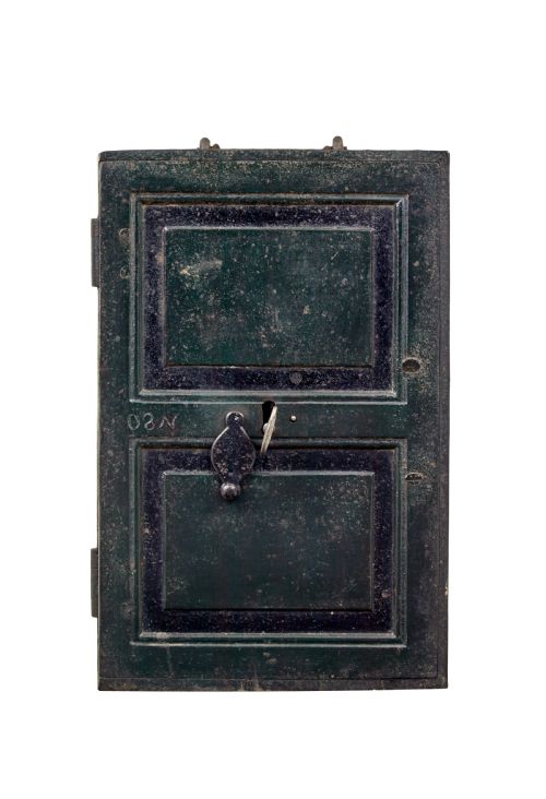 EARLY 19TH CENTURY PAINTED IRON SAFE - ADDITIONAL PHOTO 2