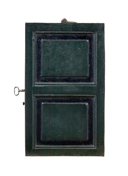 EARLY 19TH CENTURY PAINTED IRON SAFE - ADDITIONAL PHOTO 4
