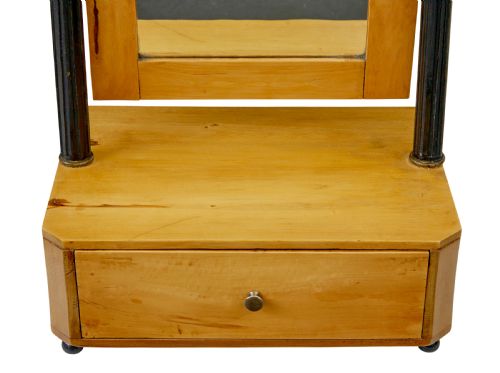 19TH CENTURY SWEDISH BIRCH VANITY MIRROR - ADDITIONAL PHOTO 4