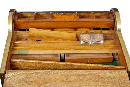19TH CENTURY CAMPAIGN METAMORPHIC CAMPHOR WRITING SLOPE - ADDITIONAL PHOTO 4