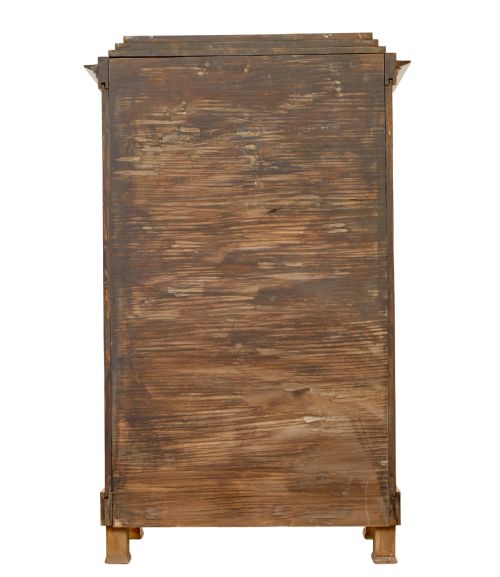 FINE PAIR OF BIEDERMEIER GLAZED ELM DISPLAY CABINETS - ADDITIONAL PHOTO 5