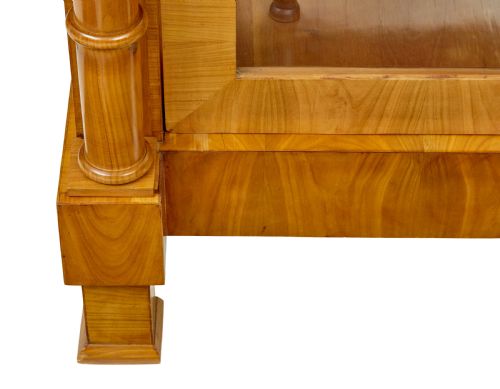 FINE PAIR OF BIEDERMEIER GLAZED ELM DISPLAY CABINETS - ADDITIONAL PHOTO 9