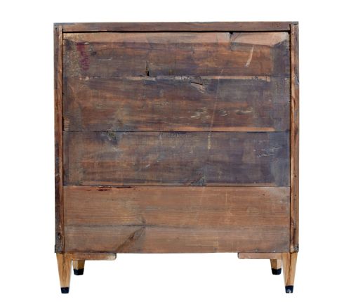 SWEDISH 19TH CENTURY INLAID BIRCH CHEST OF DRAWERS - ADDITIONAL PHOTO 5