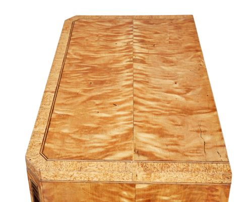 SWEDISH 19TH CENTURY INLAID BIRCH CHEST OF DRAWERS - ADDITIONAL PHOTO 7