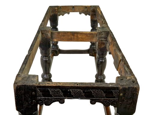 16TH CENTURY AND LATER ELIZABETHAN SOLID OAK REFECTORY TABLE - ADDITIONAL PHOTO 1