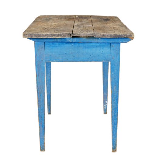 RUSTIC 19TH CENTURY PAINTED PINE SIDE TABLE - ADDITIONAL PHOTO 5