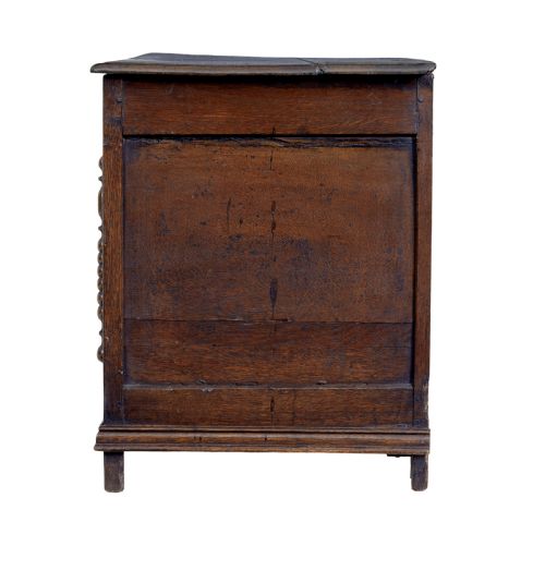 18TH CENTURY SMALL ENGLISH OAK COFFER - ADDITIONAL PHOTO 3