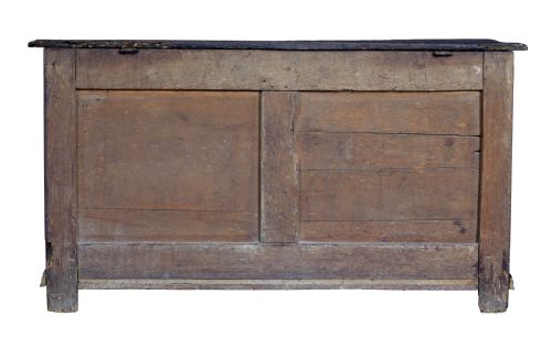 18TH CENTURY SMALL ENGLISH OAK COFFER - ADDITIONAL PHOTO 4