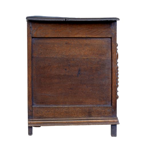 18TH CENTURY SMALL ENGLISH OAK COFFER - ADDITIONAL PHOTO 5