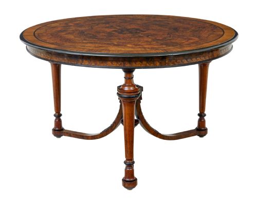 EARLY 20TH CENTURY BURR WALNUT OCCASIONAL TABLE - ADDITIONAL PHOTO 1