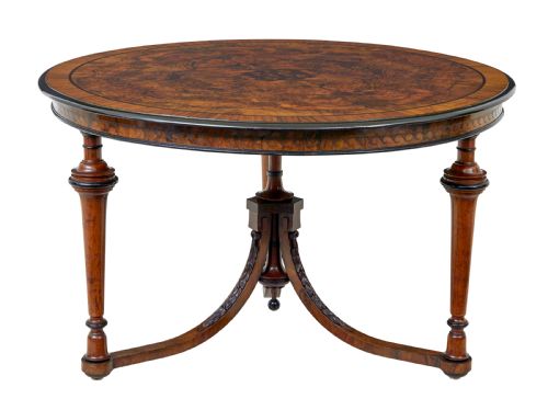 EARLY 20TH CENTURY BURR WALNUT OCCASIONAL TABLE - ADDITIONAL PHOTO 2