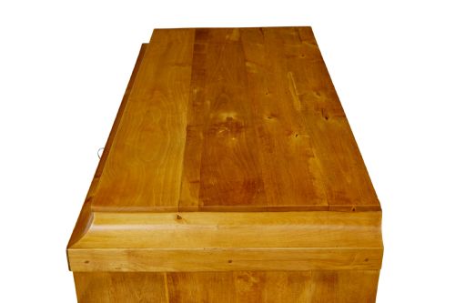 19TH CENTURY SWEDISH BIRCH CADDY TOP CHEST OF DRAWERS - ADDITIONAL PHOTO 8