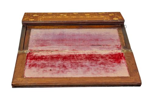 19TH CENTURY INLAID IRISH KILLARNEY WRITING SLOPE - ADDITIONAL PHOTO 3