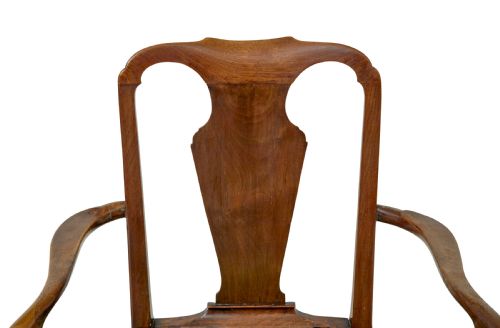 18TH CENTURY ENGLISH WALNUT STUDY ARMCHAIR - ADDITIONAL PHOTO 7