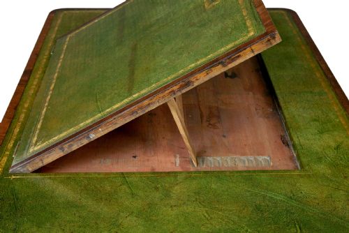 19TH CENTURY LATE GEORGIAN MAHOGANY AND LEATHER ARCHITECTS DESK - ADDITIONAL PHOTO 9