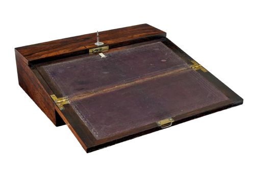 WILLIAM IV 19TH CENTURY TABLE TOP WRITING SLOPE - ADDITIONAL PHOTO 1