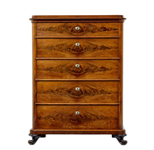 SWEDISH 19TH CENTURY 5 DRAWER CHEST OF DRAWERS - ADDITIONAL PHOTO 2