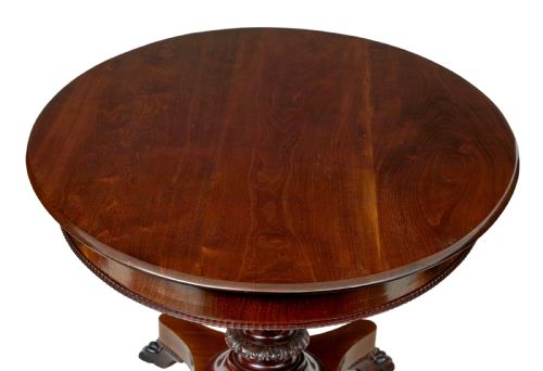 CARVED 19TH CENTURY OVAL CENTER TABLE - ADDITIONAL PHOTO 5