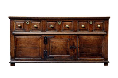 ENGLISH 18TH CENTURY CARVED OAK DRESSER - ADDITIONAL PHOTO 2