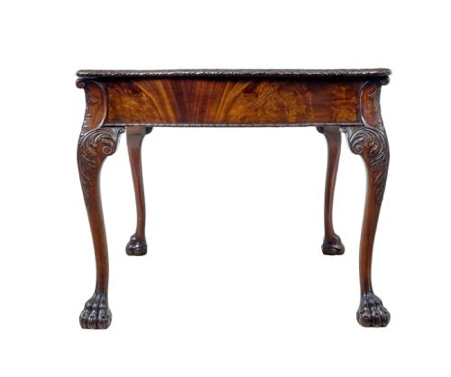 MID 19TH CENTURY ENGLISH PARTNERS DESK IN THE CHIPPENDALE TASTE - ADDITIONAL PHOTO 5