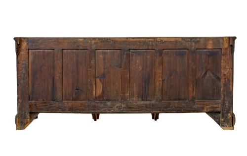 18TH CENTURY INLAID OAK LANCASHIRE DRESSER BASE - ADDITIONAL PHOTO 5