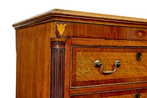 18TH CENTURY INLAID OAK LANCASHIRE DRESSER BASE - ADDITIONAL PHOTO 7