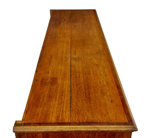 18TH CENTURY INLAID OAK LANCASHIRE DRESSER BASE - ADDITIONAL PHOTO 9