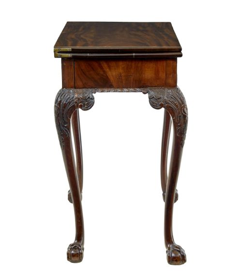19TH CENTURY CHIPPENDALE REVIVAL CARVED GAMES TABLE - ADDITIONAL PHOTO 3
