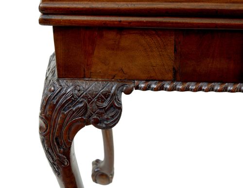 19TH CENTURY CHIPPENDALE REVIVAL CARVED GAMES TABLE - ADDITIONAL PHOTO 7