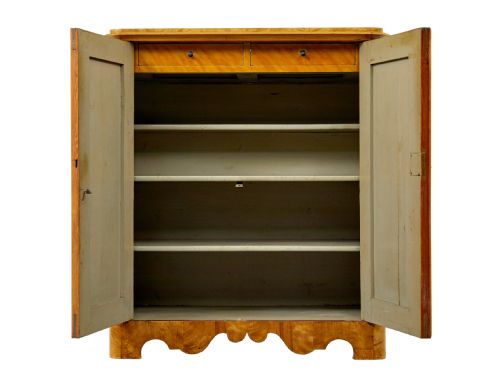 19TH CENTURY SWEDISH BIRCH CUPBOARD - ADDITIONAL PHOTO 2