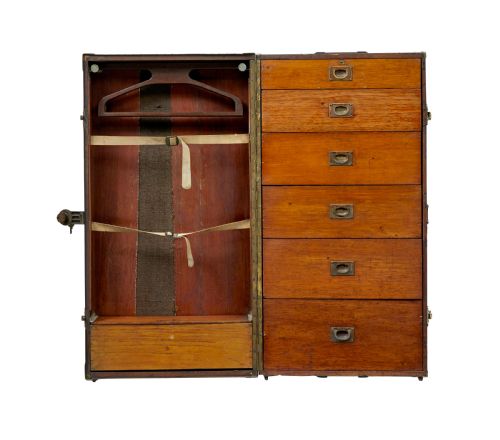 EARLY 20TH CENTURY AMERICAN STEAMER FITTED CHEST - ADDITIONAL PHOTO 2