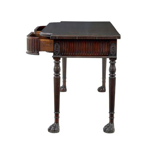 IRISH 19TH CENTURY CARVED SERVING TABLE BY ROBERT STRAHAN CO - ADDITIONAL PHOTO 3