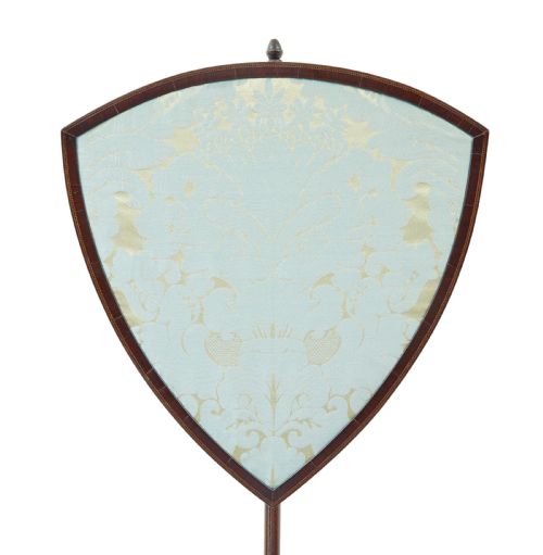 19TH CENTURY INLAID ADJUSTABLE FIRE SCREEN - ADDITIONAL PHOTO 4