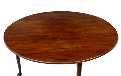 LARGE EARLY 19TH CENTURY GEORGIAN GATE LEG DINING TABLE - ADDITIONAL PHOTO 5