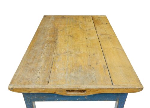 19TH CENTURY SCANDINAVIAN PAINTED PINE BAKERS TABLE - ADDITIONAL PHOTO 7