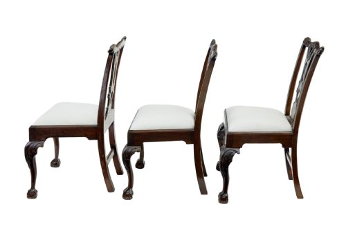 SET OF 10 19TH CENTURY CHIPPENDALE DESIGN DINING CHAIRS - ADDITIONAL PHOTO 1
