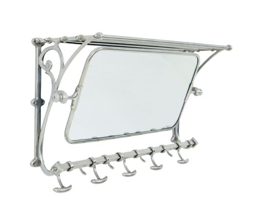 EARLY 20TH CENTURY CHROMED BATHROOM VANITY MIRROR - ADDITIONAL PHOTO 1