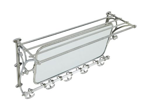 EARLY 20TH CENTURY CHROMED BATHROOM VANITY MIRROR - ADDITIONAL PHOTO 4