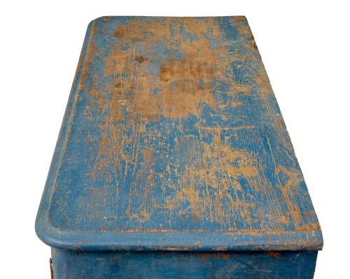 EARLY 19TH CENTURY RUSTIC PAINTED SCANDINAVIAN CUPBOARD - ADDITIONAL PHOTO 1