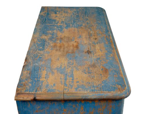 EARLY 19TH CENTURY RUSTIC PAINTED SCANDINAVIAN CUPBOARD - ADDITIONAL PHOTO 2